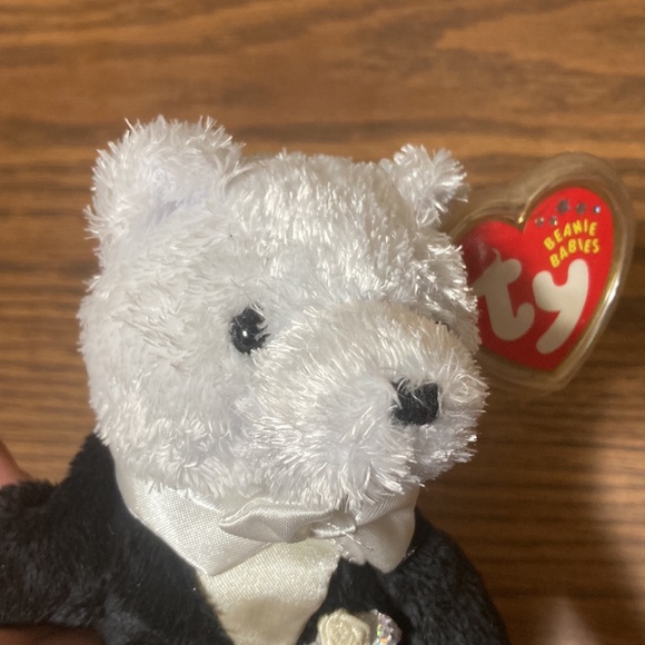 Vintage TY Beanie Baby - GROOM the Wedding Bear (8 inch) - Picture 8 of 8